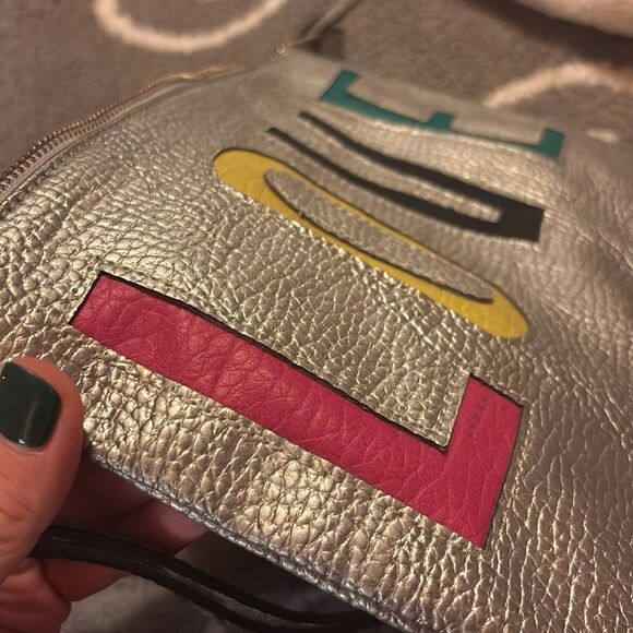 Juicy Couture LOVE Pebbled Leather Clutch Wristlet - Picture 8 of 16